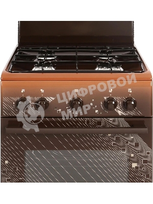Плита газовая Gefest ПГ 5100 0018 коричневый, конфорок 4 шт, духовка 52 л, 50 см x 85 см x 58.5 см