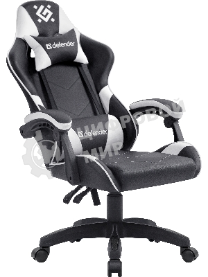 Кресло игровое Defender Companion черный/белый, класс 3, металл, PU