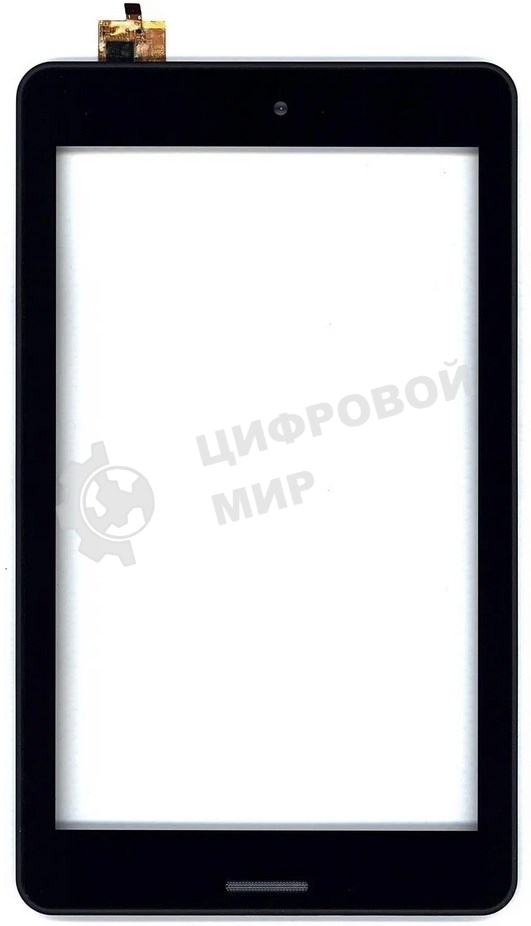 Сенсорное стекло (тачскрин) для Irbis TQ72. черное с рамкой