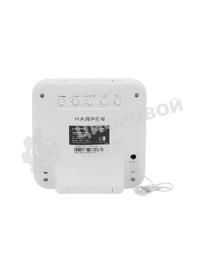 Радиобудильник Harper HCLK-2060 зеленый LED подсв:белая часы:цифровые AM/FM