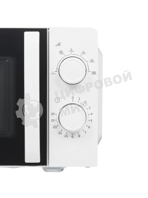 Микроволновая печь Beko SOLO MOC20100W1 белый, 20 л, 700 Вт, переключатели - поворотный механизм