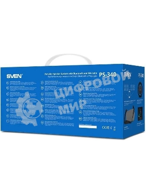 Мобильные колонки SVEN PS-340 2.0 черный