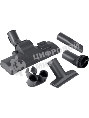 Пылесос Hyundai HYV-C4570 серебристый/красный, 380/2400 Вт, уборка сухая, пылесборник контейнер 5 л