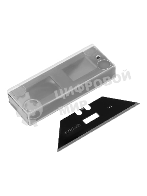 Нож-скребок складной Gross 78891, 19 мм, сменное лезвие, SK2, 5 запас. лезвий, алюмин. корпус, клипса