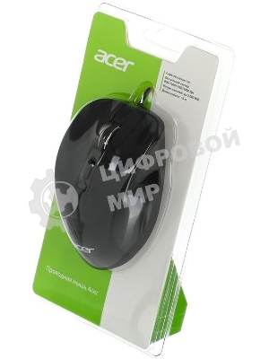 Мышь проводная Acer OMW120 черный, 2000 dpi, USB, кнопки - 6