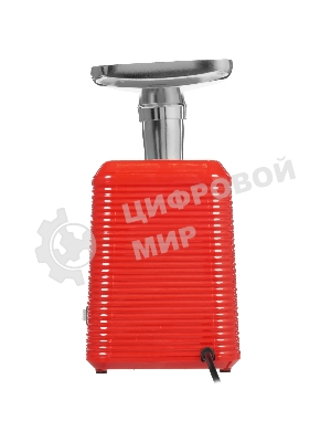 Мясорубка электрическая Sakura SA-6424R красный, 2000 Вт, 3.5 кг/мин, реверс, защита от перегрузки, металлический лоток, насадки - 4