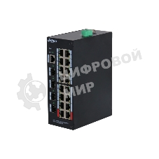 Коммутатор Dahua DH-HS4420-16GT-190, 16×1 Гбит/с + 4×1 Гбит/с SFP, управляемый