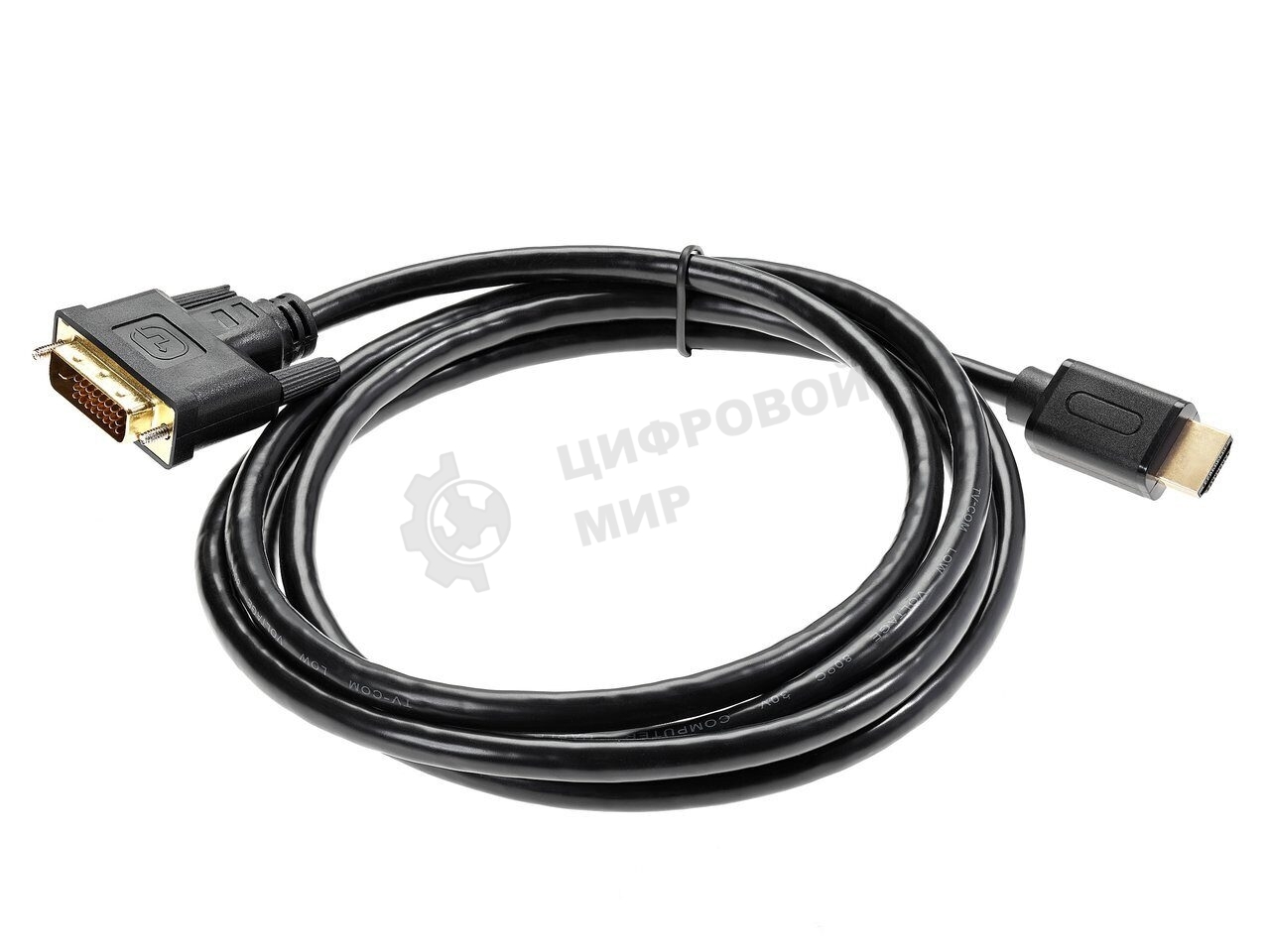 Кабель HDMI to DVI-D (19M -25M) 2м, TV-COM LCG135E-2M