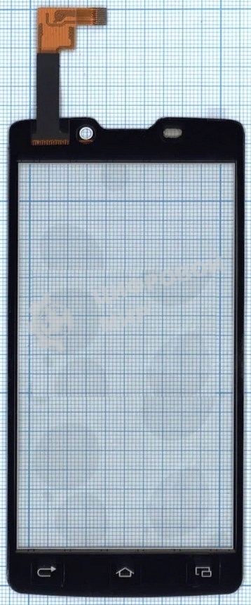 Сенсорное стекло (тачскрин) для DNS S4507, белое