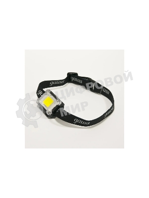 Фонарь налобный Gauss GFL304 3W 180lm 3xAAA LED