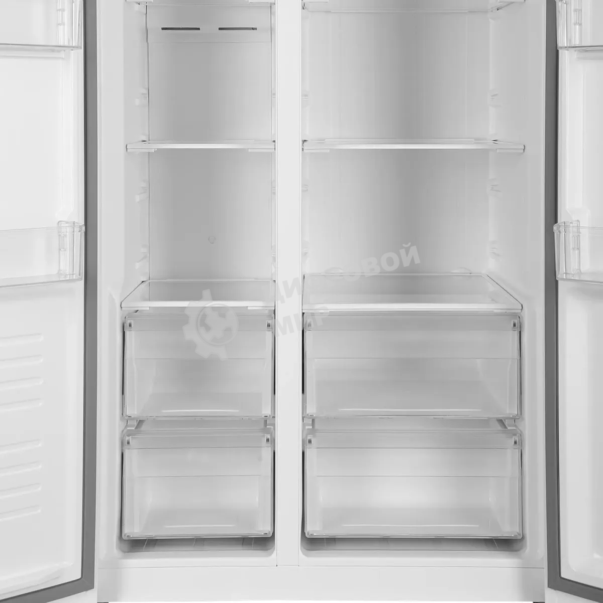 Холодильник Hyundai CS5003F белое двухкамерный 331/165л морозилка сбоку, Total No Frost, Side by Side