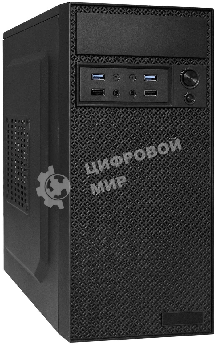 Компьютерный корпус Minitower ExeGate BAA-109U2-AA500 (mATX, БП AA500 с вент. 8см, 2*USB+2*USB 3.0, аудио, черный)