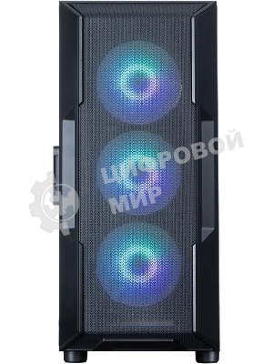 Компьютерный корпус ZALMAN MidiTower I3 NEO ARGb V2 black (ATX, без БП, 2xUSB3.0, 4x120мм ARGb) (Zalman i3 NEO ARGb V2 Black)