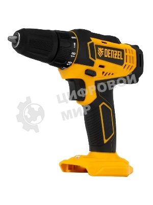 Дрель-шуруповерт Denzel CDL-18-0, 18 В, 0 Ач, 30 Нм, щеточный