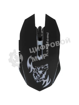 Мышь беспроводная Nakatomi MROG-15U черный, 1600 dpi, радиоканал, USB, кнопки - 6