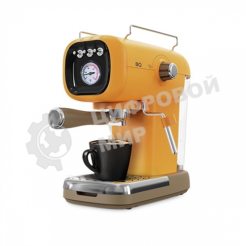 Кофеварка эспрессо BQ CM2004 желтый, исп. кофе - молотый, 0.6 л, 1100 Вт, 20 бар