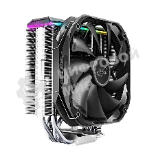 Кулер для процессора DEEPCOOL AS500 черный, 140 мм, алюминий/медь, 1200 об/мин, 26 дБ, 4 pin, 220 Вт, 164 мм