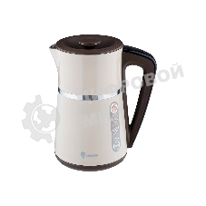 Чайник электрический LEONORD LE-1512 1.7 л, 2200 Вт, бежевый