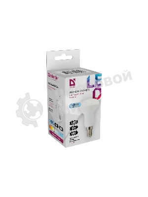 Лампа светодиодная Defender R50-6W-840-E14 рефлектор, 4000 К, нейтральный белый