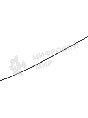 Нейлоновые стяжки Fortisflex КСС 4х370 черный 100 штук