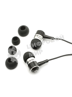 Проводные наушники Sven E-10 BK черный, внутриканальные, Jack 3.5 мм