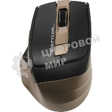 Мышь беспроводная A4Tech Fstyler FG35 золотистый/черный, 2000 dpi, радиоканал, USB, кнопки - 6