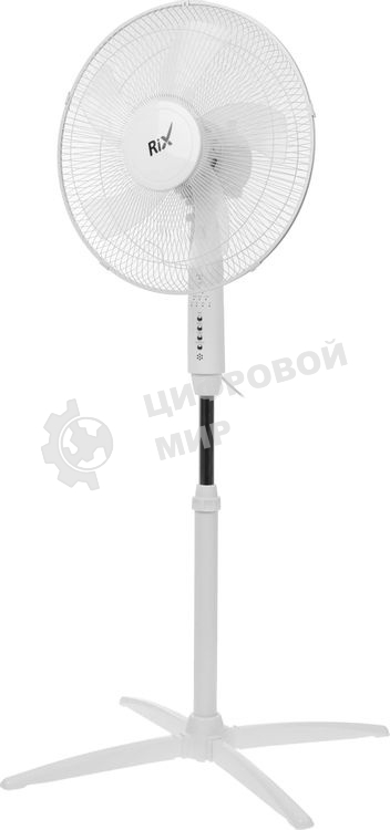 Вентилятор Rix RSF-4500L белый, напольный, 45 Вт, 3 скорости, 36 см
