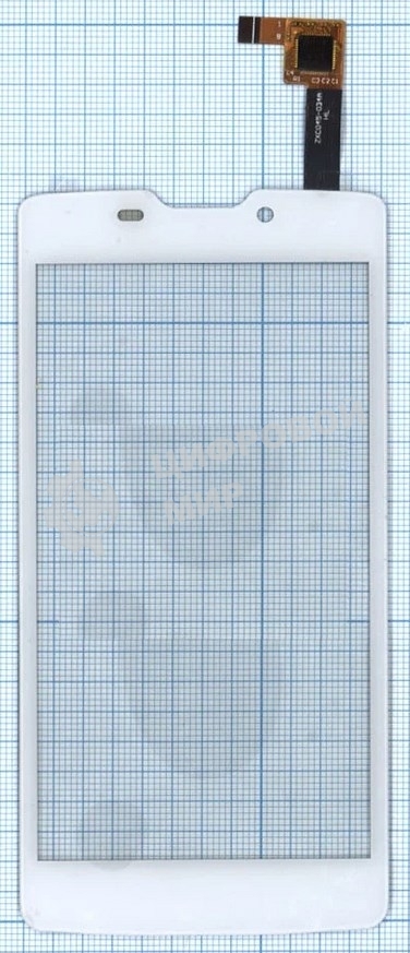 Сенсорное стекло (тачскрин) для DNS S4507, белое