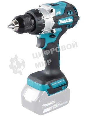 Дрель-шуруповерт аккумуляторная ударная бесщеточная Makita 18В, 13мм, 130Нм (без АКБ и ЗУ)