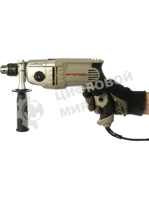 Дрель ударная ИНТЕРСКОЛ ДУ-13/810ЭР 150.1.3.00 810Вт,ВЗП-13мм,2000о/м,32000уд/м,2 режим,3.2кг