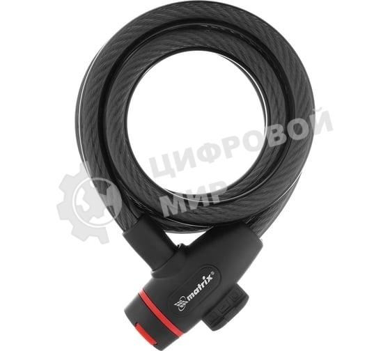Замок тросовый универсальный Matrix 12х1200 мм