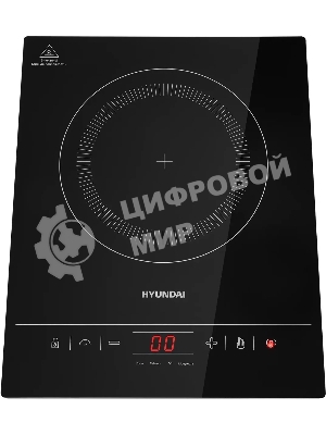 Плита настольная индукционная Hyundai HYC-0111 черный/серебристый закаленное стекло (настольная)