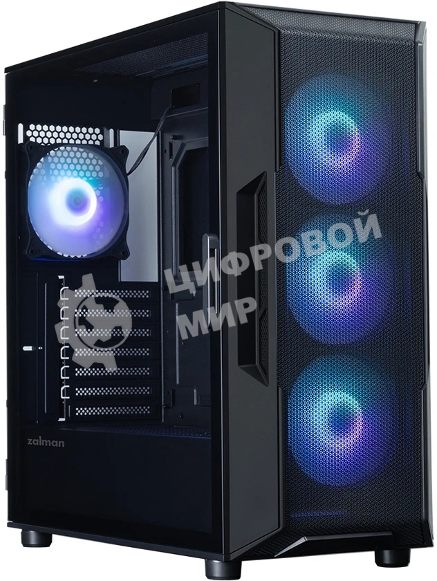 Компьютерный корпус ZALMAN MidiTower I3 NEO ARGb V2 black (ATX, без БП, 2xUSB3.0, 4x120мм ARGb) (Zalman i3 NEO ARGb V2 Black)