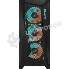 Компьютерный корпус Gigabyte C301G черный без БП ATX 4x120мм 4x140мм 2xUSB 3.0 audio bott PSU