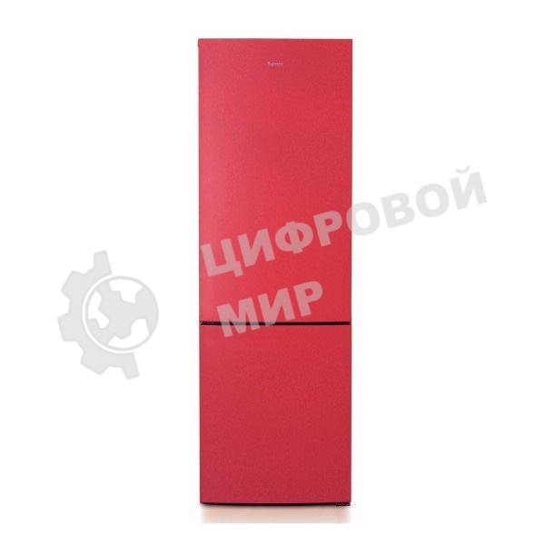 Холодильник Бирюса H6127 красный двухкамерный 245/100л морозилка снизу