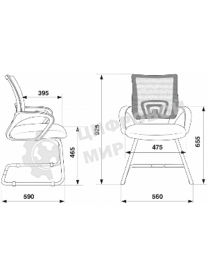 Кресло Бюрократ CH-695N-AV/DG/TW-11 серый/черный, экокожа, 120 кг, механизм качания