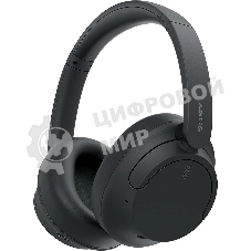 Беспроводные/проводные наушники SONY WH-CH720N черный, полноразмерные, Bluetooth + проводной, активное шумоподавление, до 50 ч