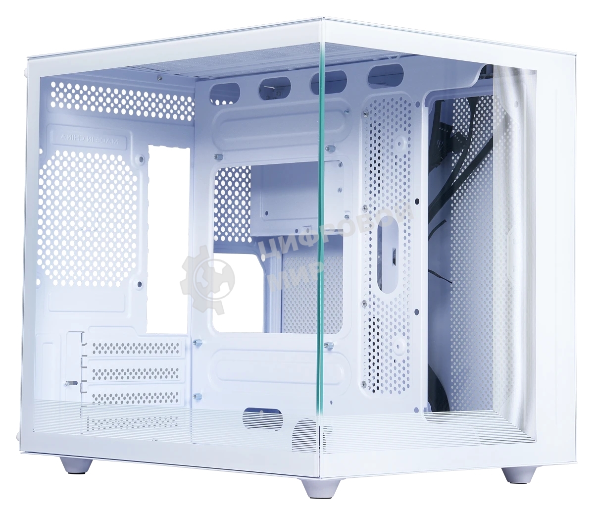 Компьютерный корпус DEFENDER NovaCube белый,mATX,3fan,switch&M/BSynс