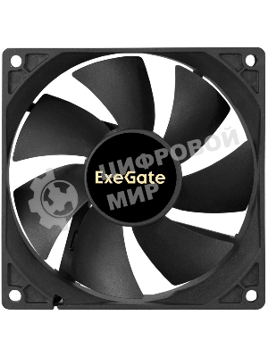 Вентилятор 12В DC ExeGate ExtraSilent ES09225S3P (92x92x25 мм, Sleeve bearing (подшипник скольжения), 3pin, 2000RPM, 25dBA)