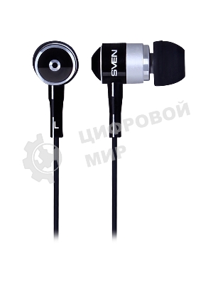 Проводные наушники Sven E-10 BK черный, внутриканальные, Jack 3.5 мм