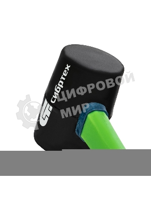 Киянка резиновая Сибртех 225г, черная резина, фибергласовая рукоятка