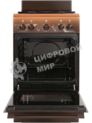 Плита газовая Gefest ПГ 5100 0018 коричневый, конфорок 4 шт, духовка 52 л, 50 см x 85 см x 58.5 см