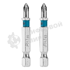 Бита Gross PH1х50мм, сталь S2, шестигр., 2 шт.