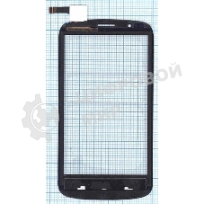 Сенсорное стекло (тачскрин) для DNS S4504, черное