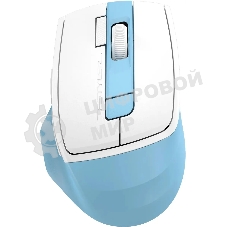 Мышь беспроводная A4Tech Fstyler FG45CS Air2 голубой/белый, 2000 dpi, радиоканал, USB, кнопки - 7