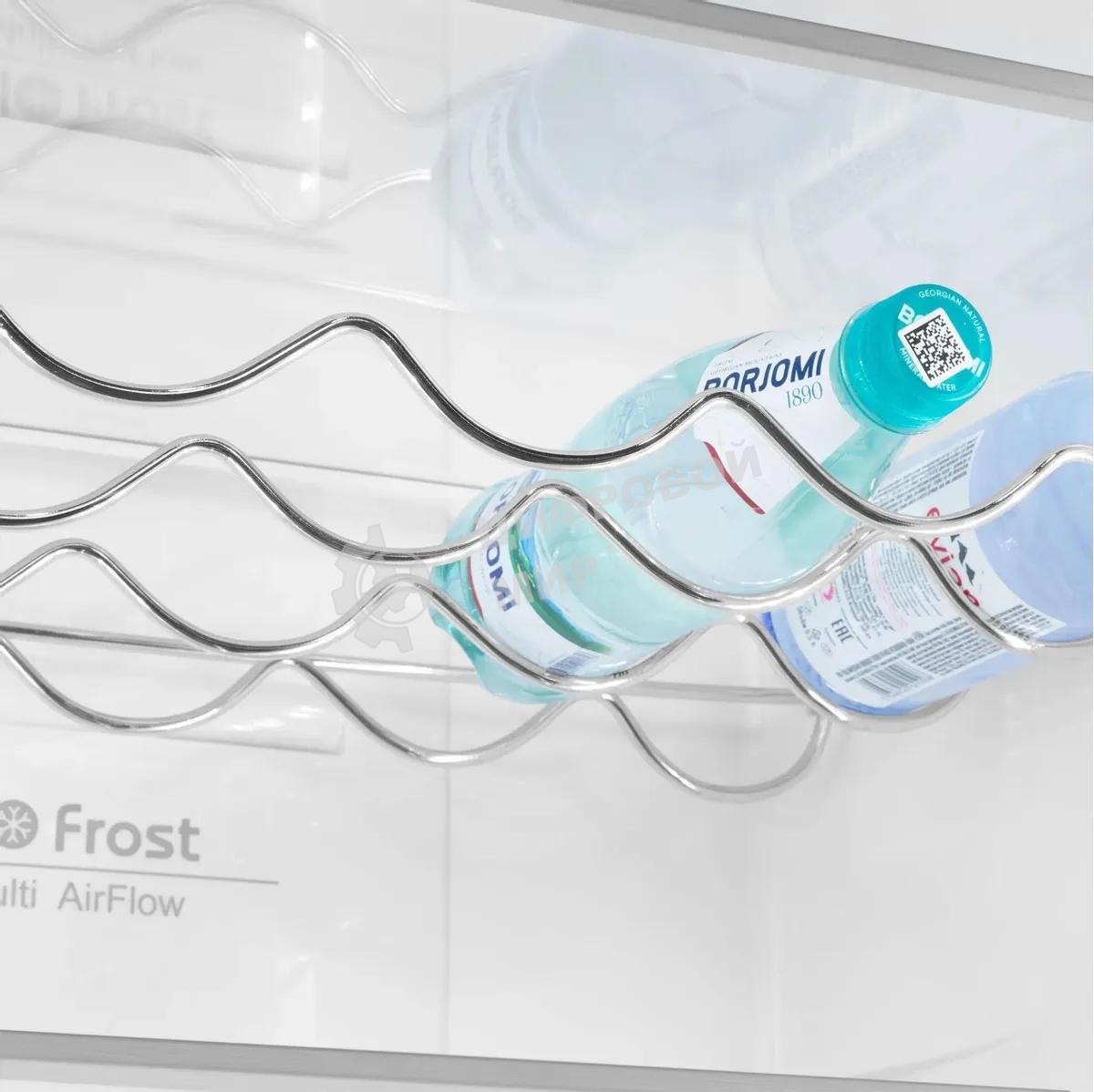 Холодильник Maunfeld MFF200NFSE нержавеющая сталь двухкамерный 271/106л морозилка снизу