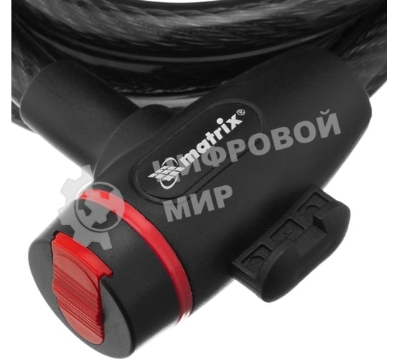 Замок тросовый универсальный Matrix 12х1200 мм