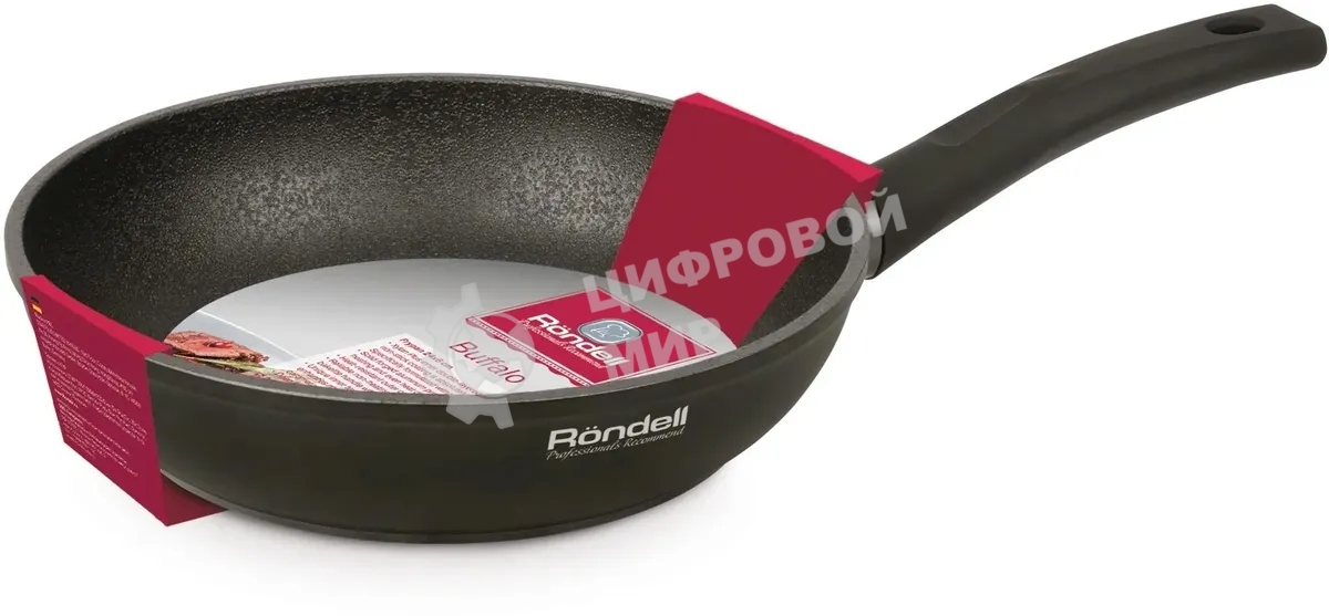 Сковорода Rondell Buffalo RDA-1482 (BK) черный26х6,5 см, Преимущество:Кованый алюминий Глубокая сковорода прекрасно подойдет для жарки и тушения Утолщенный кованый алюминий обладает превосходными свойствами теплопроводности Высокие борта сковородыУникальн