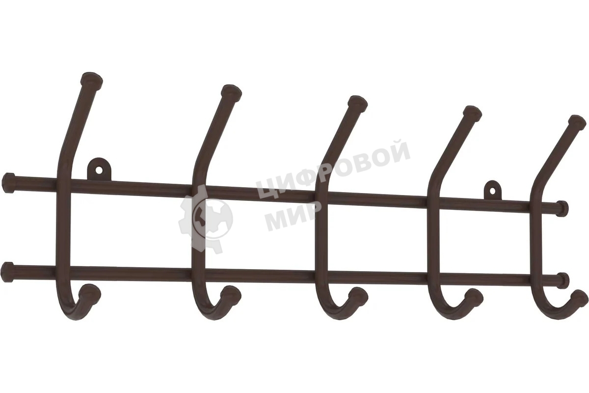 Вешалка настенная ЗМИ Норма 5 Коричневый ВН 24 КОР