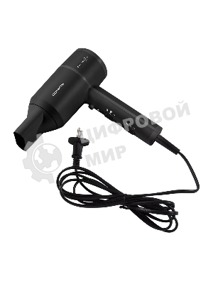 Фен Polaris PHD-2044Ti черный, 1900 Вт, ионизация